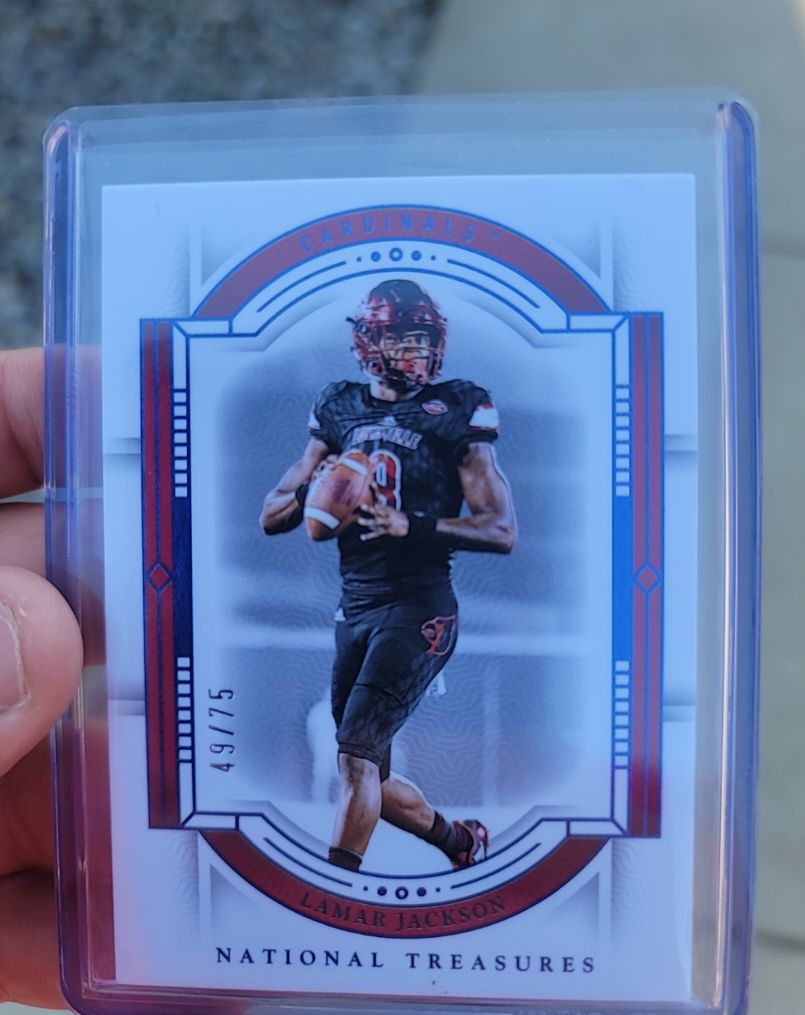 2024 Panini National Treasures Collegiate #49 Lamar Jackson — front