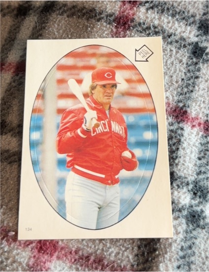 1986 Topps Stickers #134 Pete Rose — front