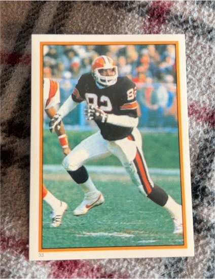 1985 Topps #33 Ozzie Newsome — front