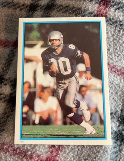 1985 Topps Stickers #114 Steve Largent — front