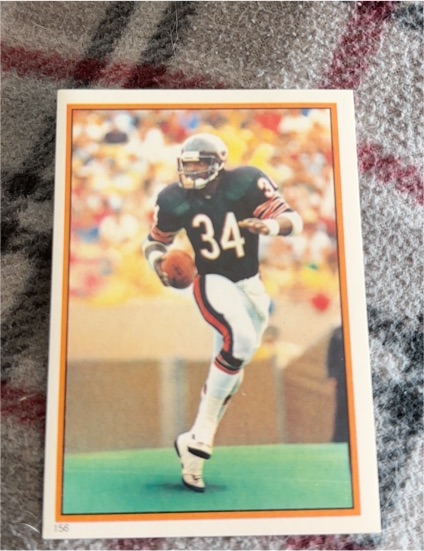 1985 Topps #156 Walter Payton — front