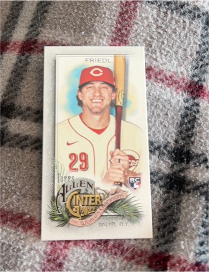 2022 Topps Allen & Ginter Mini #159 TJ Friedl — front