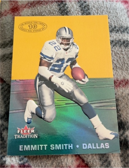 2000 Fleer Tradition The Whole Ten Yards #7TY Emmitt Smith — front