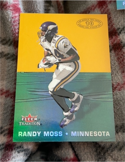 2000 Fleer Tradition The Whole Ten Yards #15 Randy Moss — front