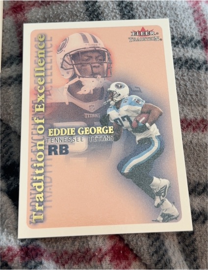 2000 Fleer Tradition #14TE Eddie George Tradition of Excellence — front