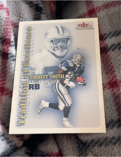 2000 Fleer Tradition #10 Emmitt Smith Tradition of Excellence — front