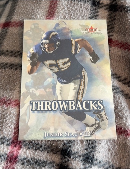2000 Fleer Tradition Throwbacks #2 Junior Seau — front
