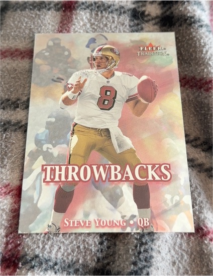 2000 Fleer Tradition Throwbacks #4 Steve Young — front