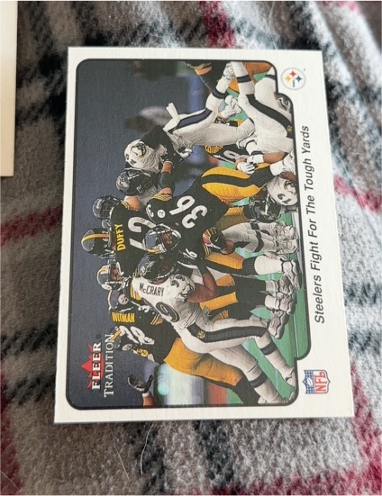 2000 Fleer Tradition #389 Steelers Fight For The Tough Yards — front