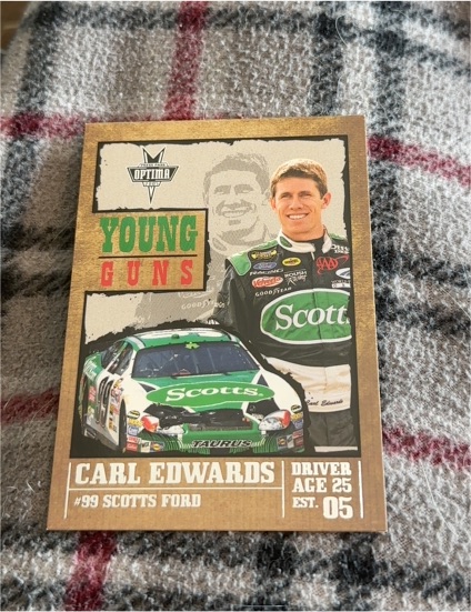 2005 Press Pass Optima #50 Carl Edwards Young Guns — front