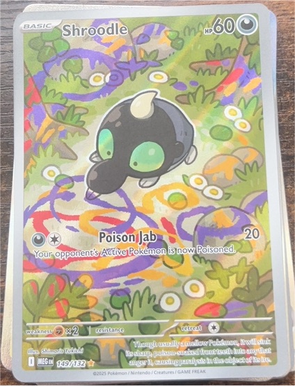2025 Pokémon #149 Shroodle Illustration Rare Mega Evolution — front