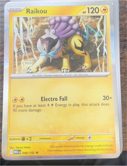 2023 Pokémon ME01: Mega Evolution #048 Raikou — front
