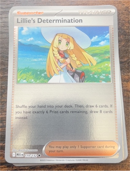 2025 Pokémon Mega Evolution #119 Lillie's Determination — front