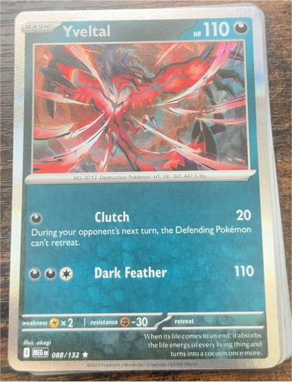2025 Pokémon Mega Evolutions #088 Yveltal — front