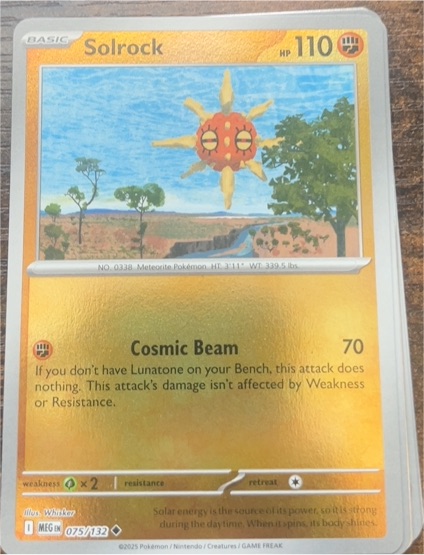 2023 Pokémon Mega Evolution #075 Solrock — front