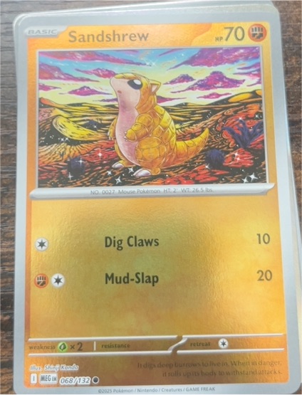 2025 Pokemon Mega Evolution #068 Sandshrew — front
