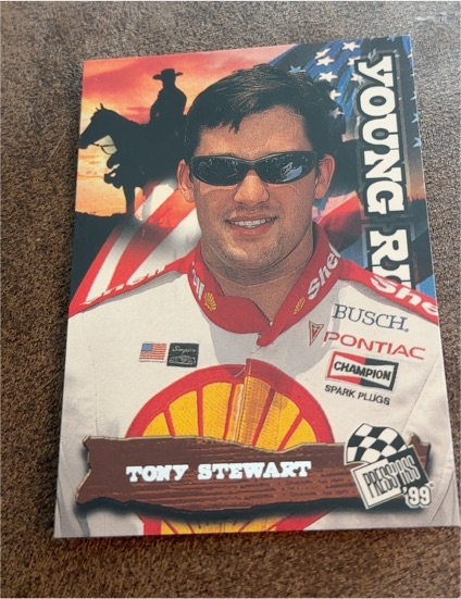 1999 Press Pass #61 Tony Stewart — front