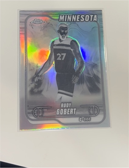2024-25 Topps Chrome #90 Rudy Gobert — front