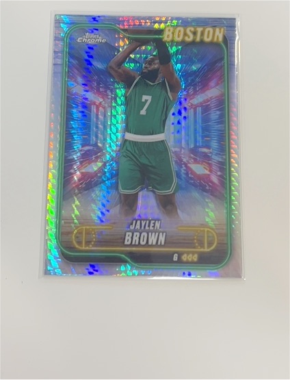 2024-25 Topps Chrome #28 Jaylen Brown — front