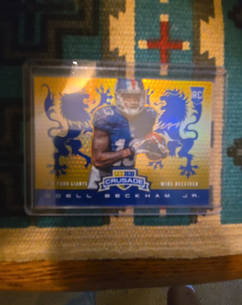 2014 Panini Rookies & Stars - Rookie Crusade Blue #32 Odell Beckham Jr. — front