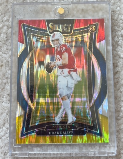 2024 Panini Select #27 Drake Maye Concourse Level Rookie — front