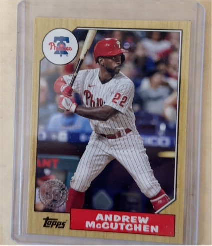 2022 Topps Series 1 - 1987 Topps 35th Anniversary #T87-24 Andrew McCutchen — front