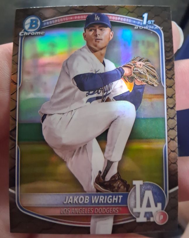 2025 Bowman Chrome #BCP-143 Jakob Wright — front
