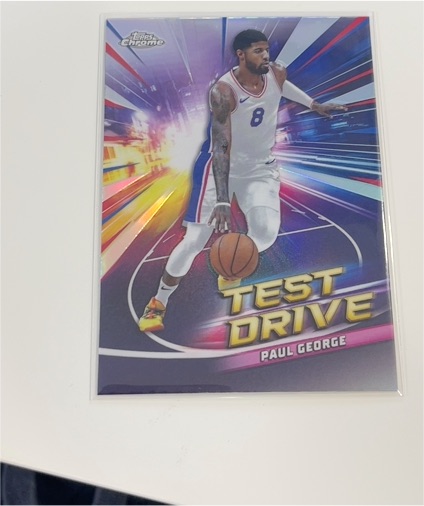 2024-25 Topps Chrome #TD-13 Paul George Test Drive — front