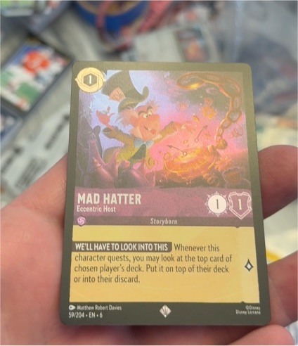 Disney Lorcana 2024 #59 Mad Hatter — front