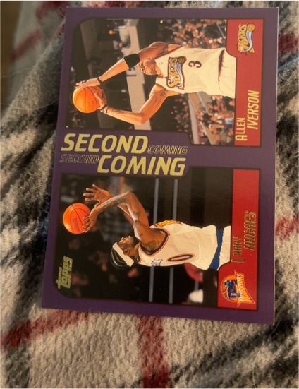 2000-01 Topps #291 Larry Hughes / Allen Iverson Second Coming — front