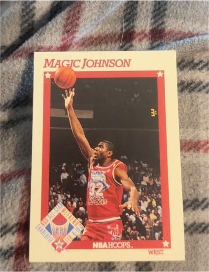 1991-92 NBA Hoops #266 Magic Johnson — front