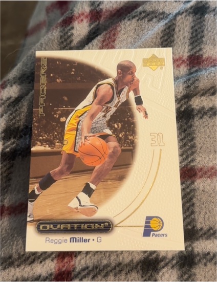 2000-01 Upper Deck Ovation #21 Reggie Miller — front