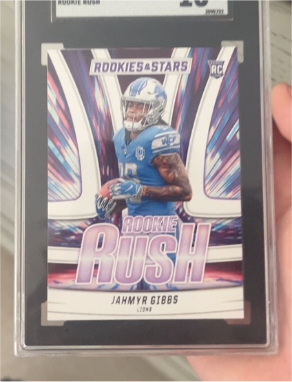 2023 Panini Rookies & Stars Rookie Rush #RR-7 Jahmyr Gibbs — front