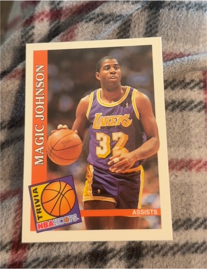 1992-93 NBA Hoops #482 Magic Johnson — front