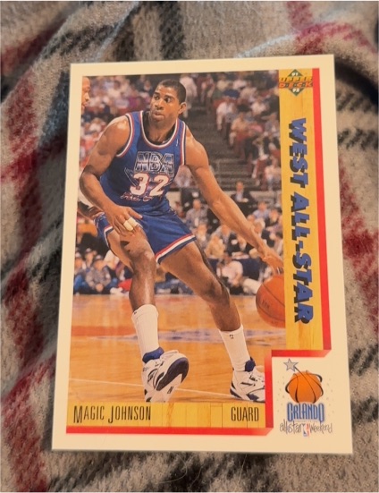 1991-92 Upper Deck #464 Magic Johnson West All-Star — front