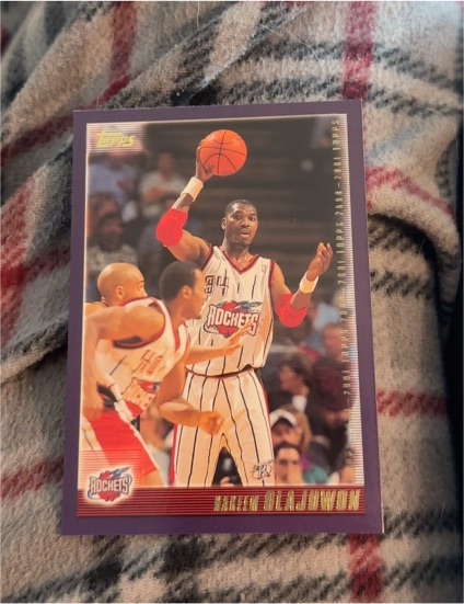 2000-01 Topps #216 Hakeem Olajuwon — front