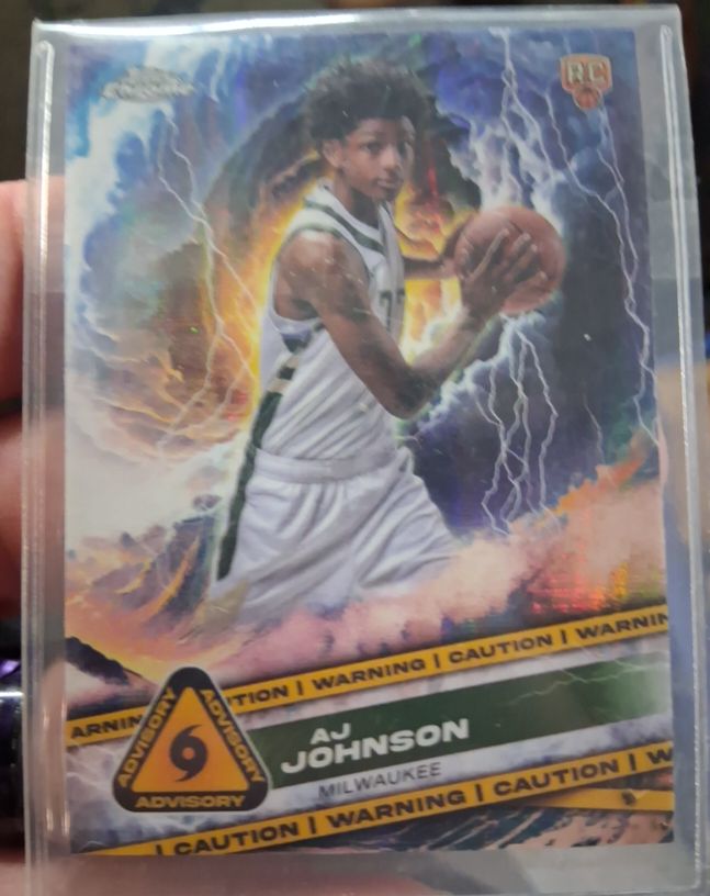2025 Topps Chrome Basketball Advisory AJ Johnson — front