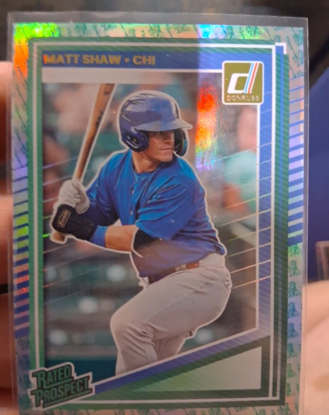 2025 Donruss #143 Matt Shaw Rated Prospect — front