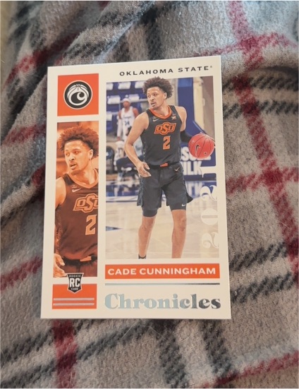 2021 Panini Chronicles Draft Picks #1 Cade Cunningham Rookie Card — front