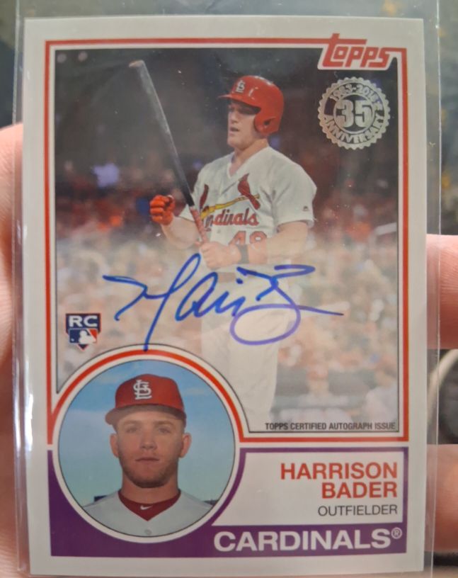 2018 Topps 35th Anniversary #83A-HB Harrison Bader — front