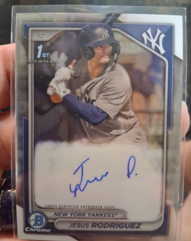 2024 Bowman Chrome Prospect Autographs #CPA-JR Jesus Rodriguez — front