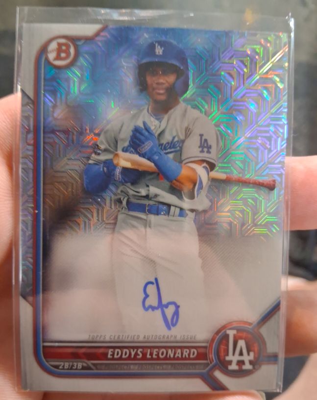 2022 Bowman Chrome #BCMA-EL Eddys Leonard — front