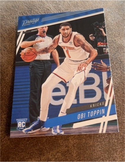 2020-21 Panini Chronicles Prestige #75 Obi Toppin — front