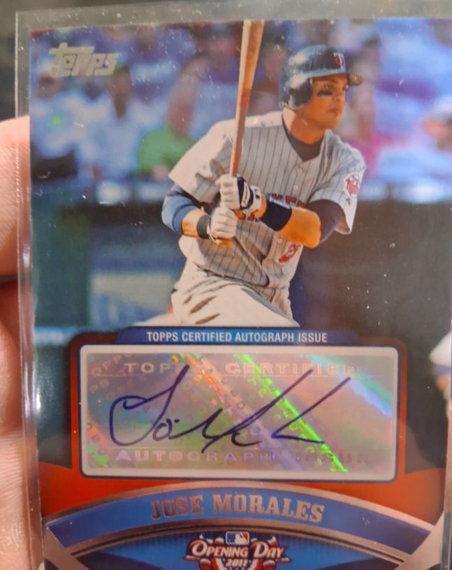 2011 Topps Opening Day Jose Morales Autograph — front