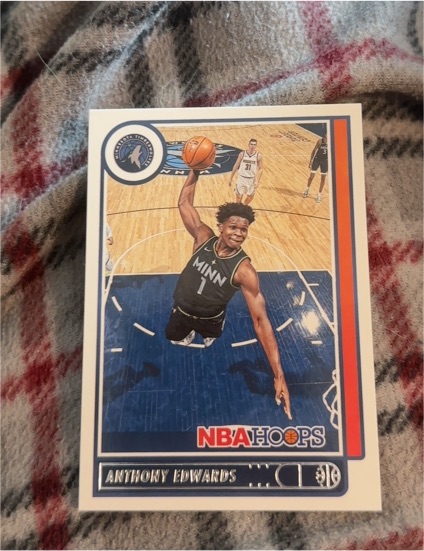 2021-22 Panini NBA Hoops #151 Anthony Edwards — front