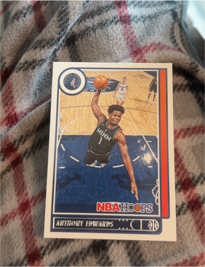 2021-22 Panini NBA Hoops #151 Anthony Edwards — front