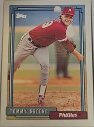 1992 Topps #83 Tommy Greene — front
