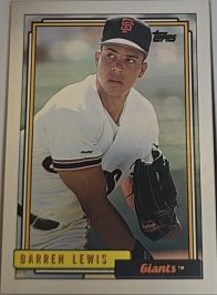 1992 Topps #743 Darren Lewis — front