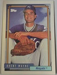 1992 Topps #183 Brent Mayne — front
