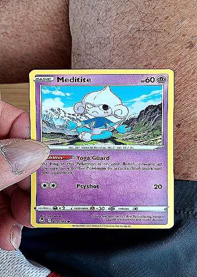 2022 Pokémon Sword & Shield - Silver Tempest #072 Meditite — front